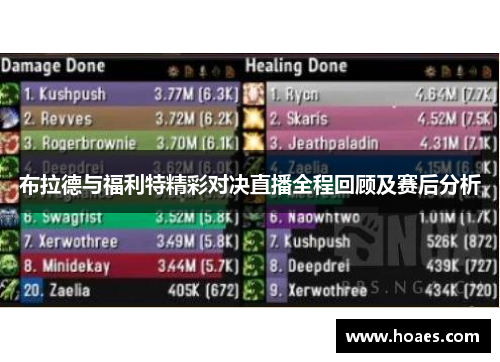 布拉德与福利特精彩对决直播全程回顾及赛后分析